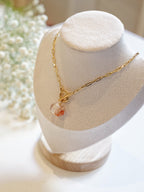 Gold-plated Hematoid Quartz Necklace (Style B)