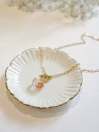 Gold-plated Hematoid Quartz Necklace (Style B)
