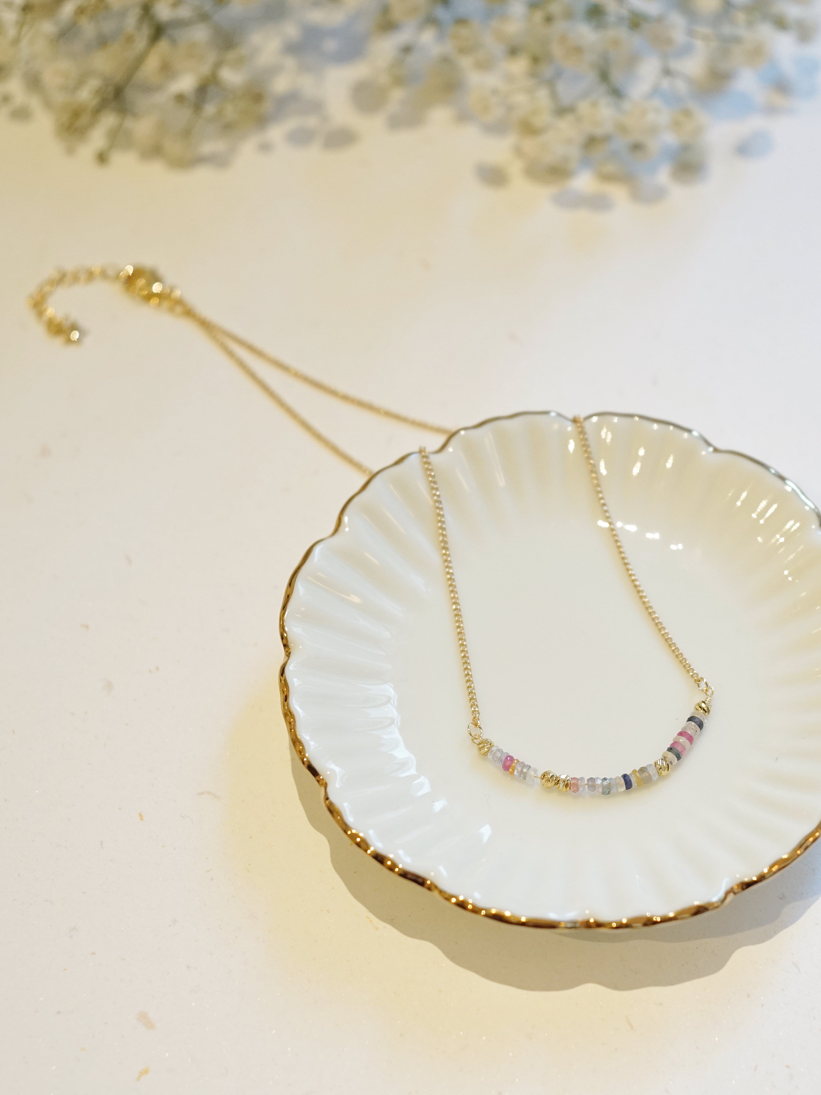 Smile Multi-Sapphire Necklace