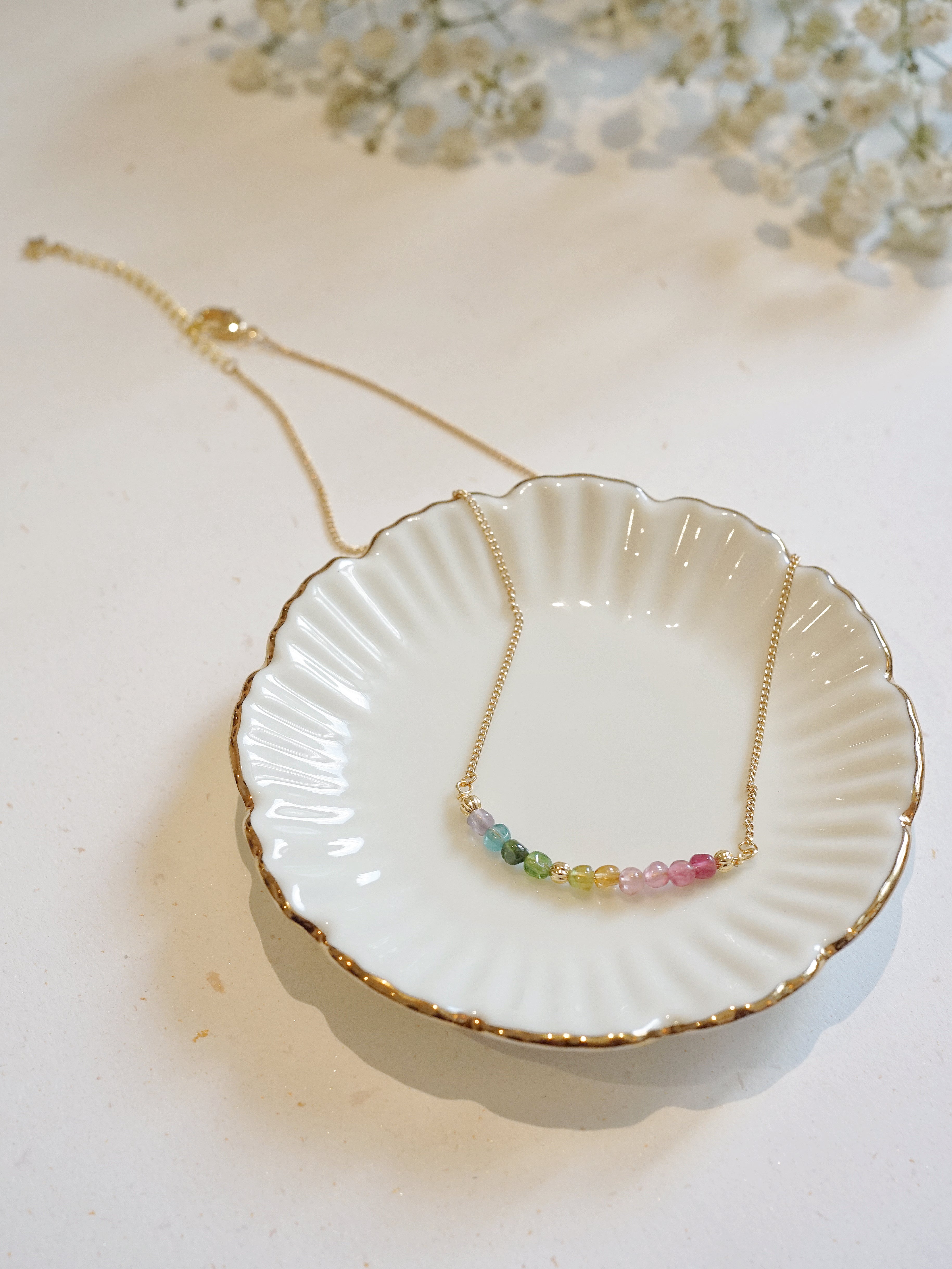 Smile Rainbow Tourmaline Necklace