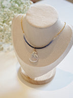 Sapphire with Baroque Pearl Necklace