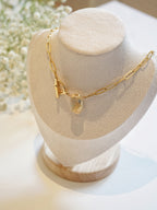 Gold-plated Yellow Quartz Necklace