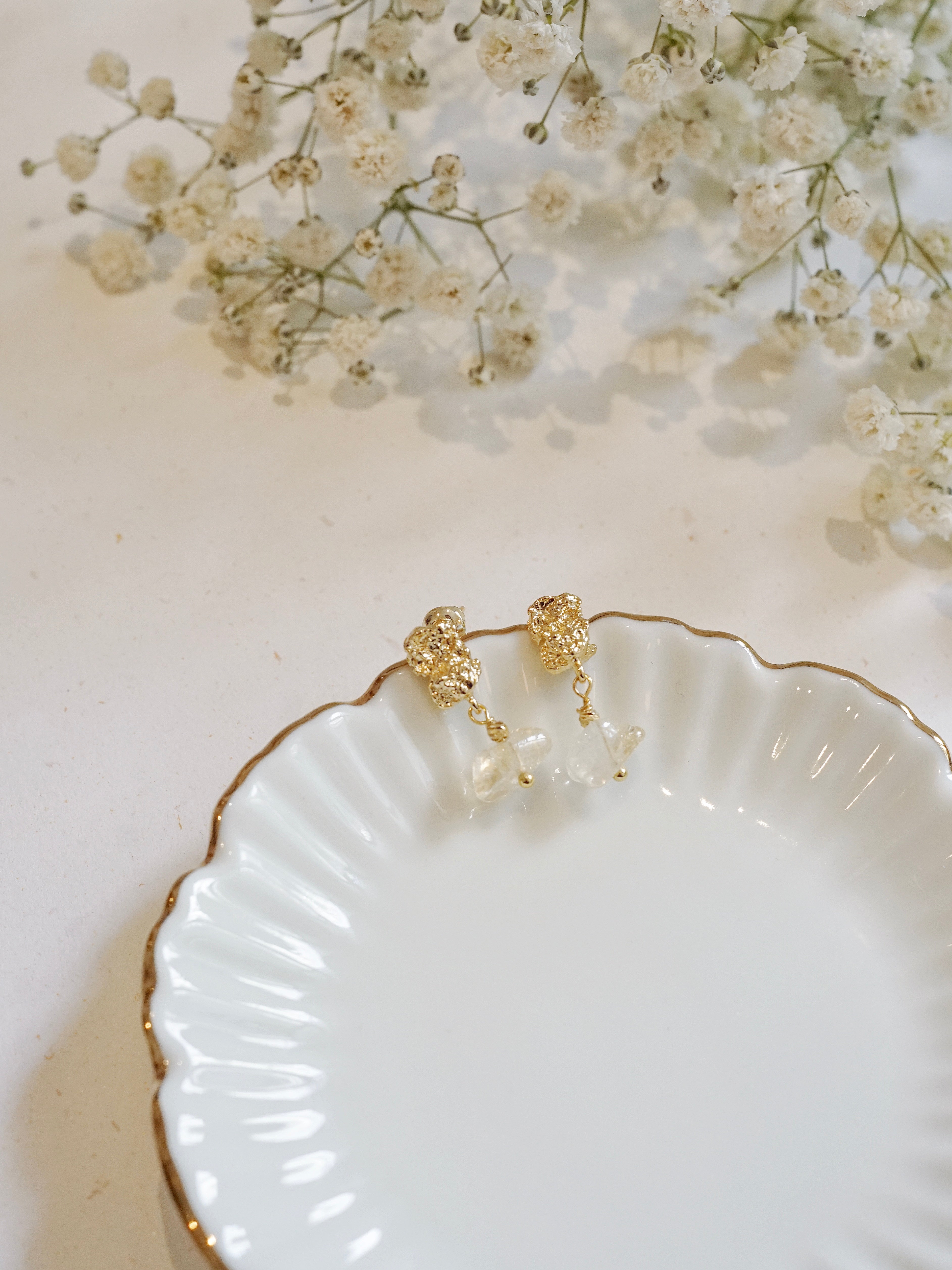 Yellow Quartz Earrings